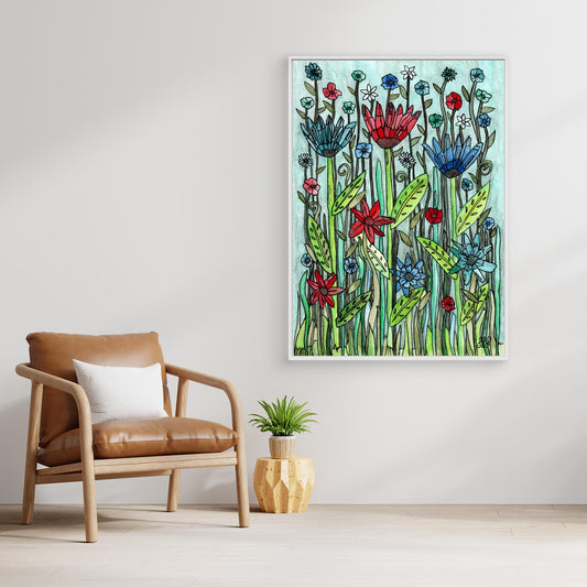 Urban Jungle - Framed Canvas Giclée Print
