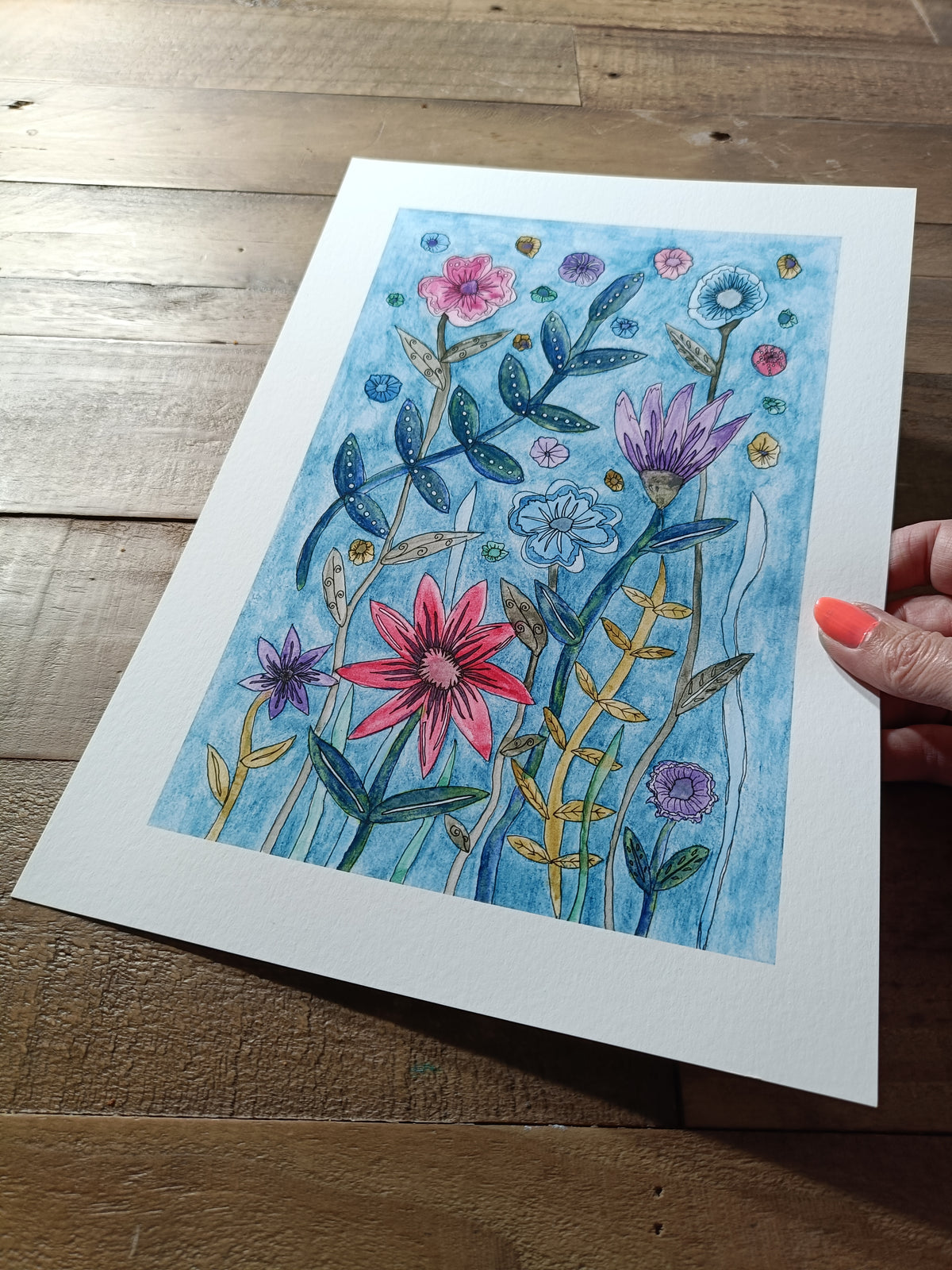 Wildflower Symphony A4 Giclée Print