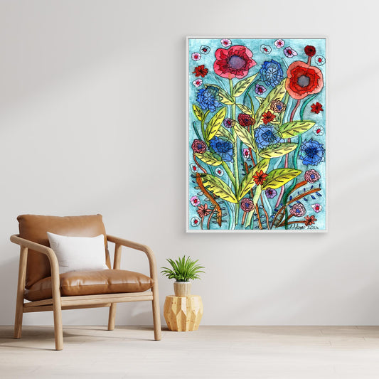 Wild - - Framed Canvas Giclée Print