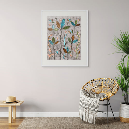 Leafy Pastel - Fine Art Print
