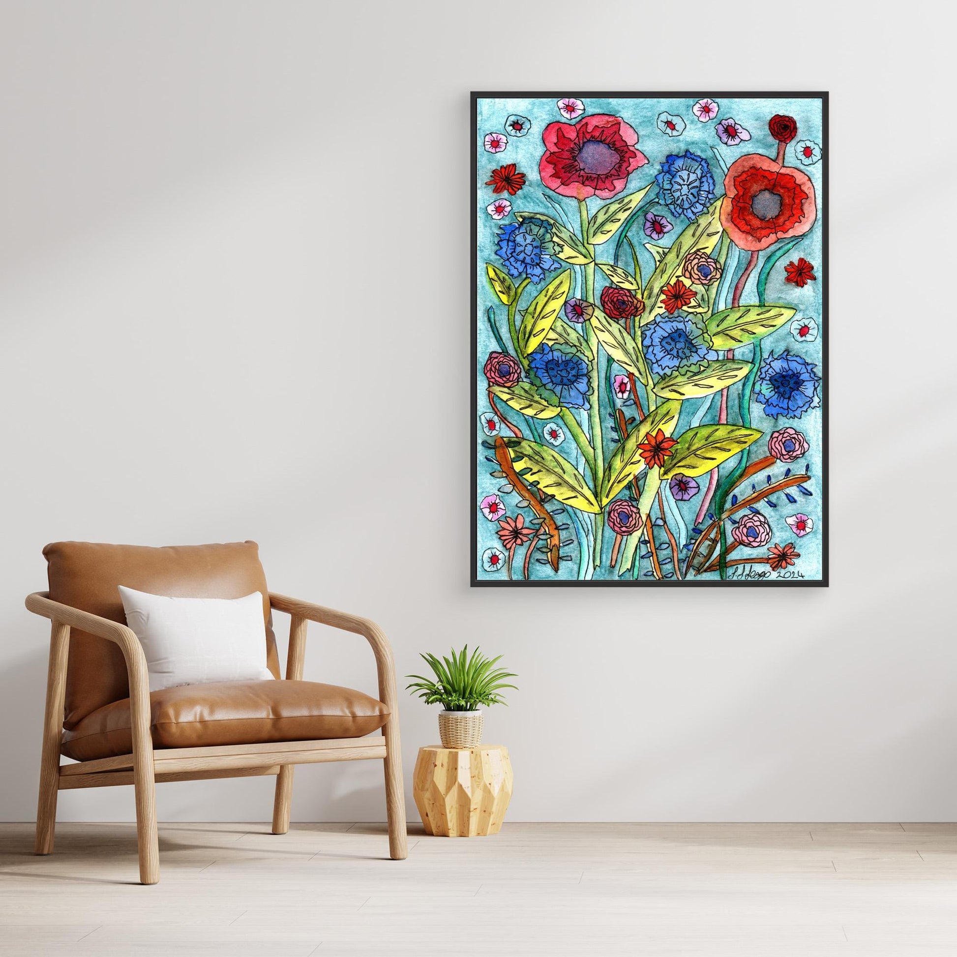 Wild - - Framed Canvas Giclée Print