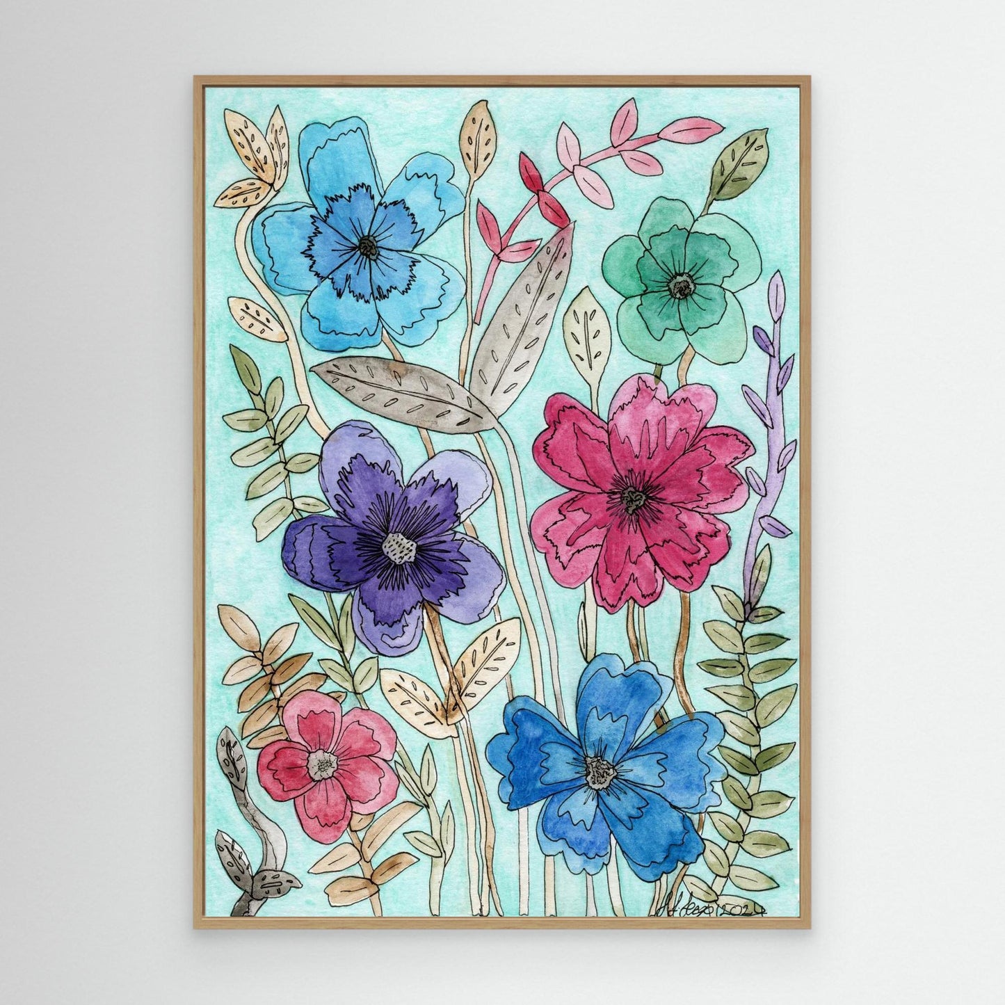 Mixup - Framed Canvas Giclée Print