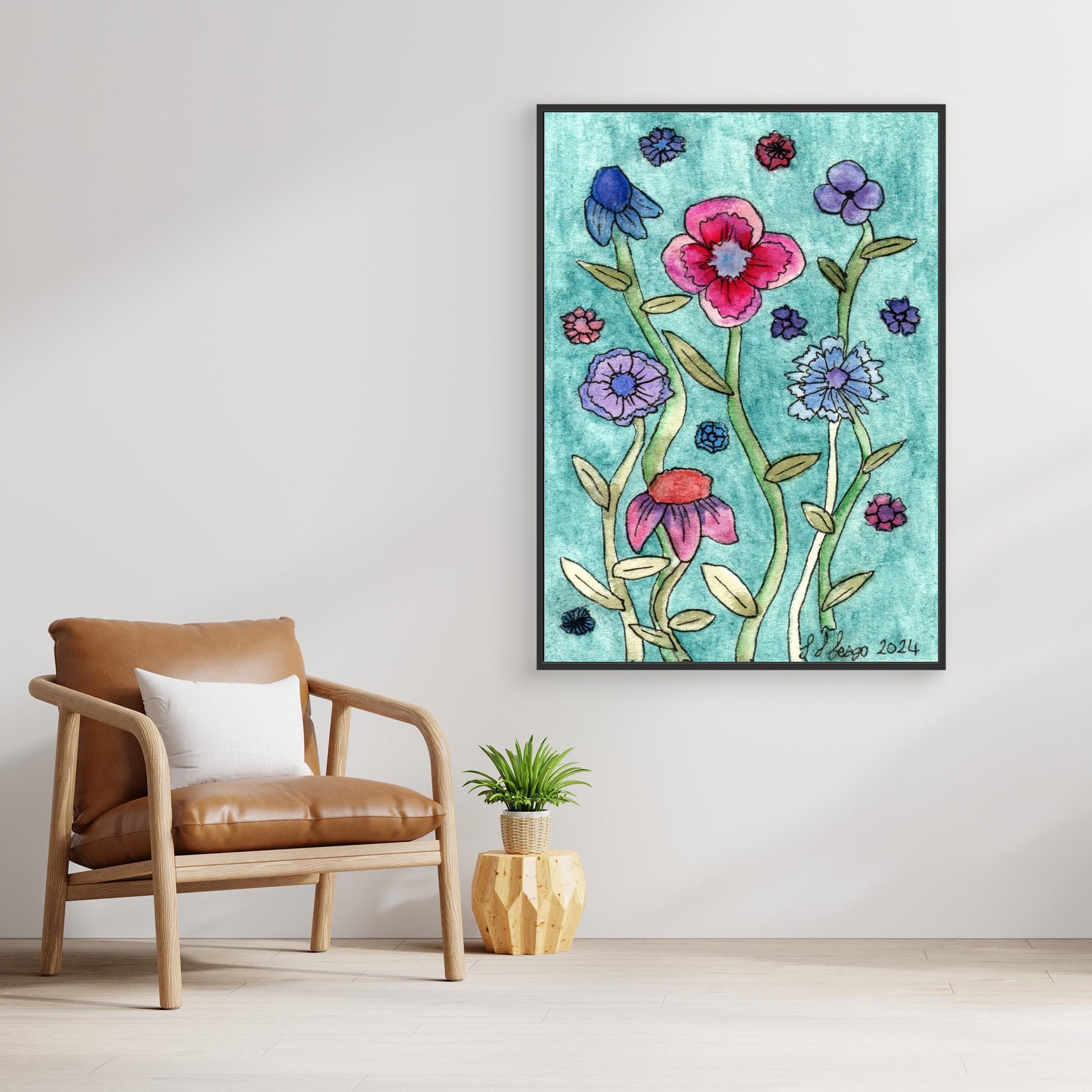 Remember - Framed Canvas Giclée Print