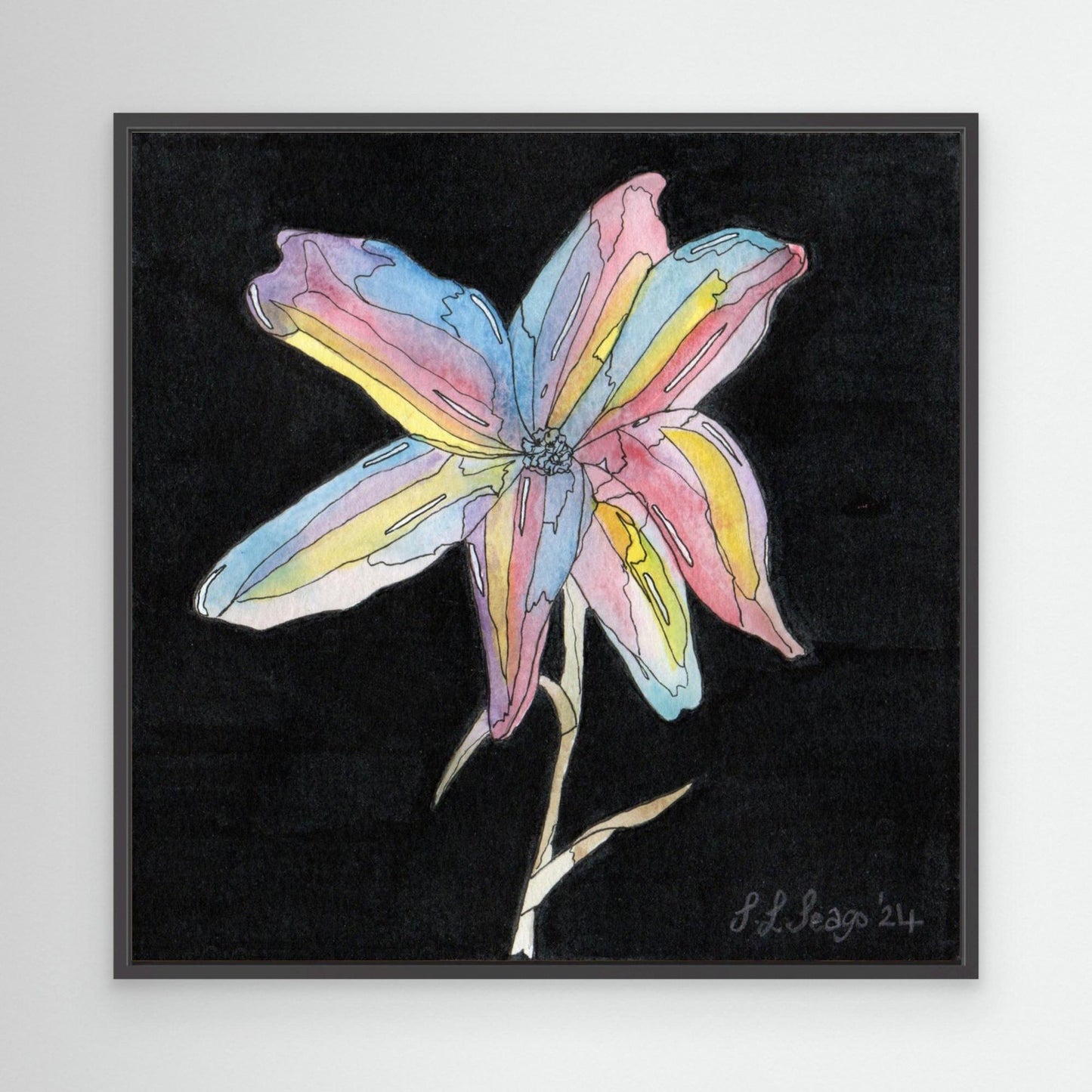 Lili - Framed Canvas Giclée Print