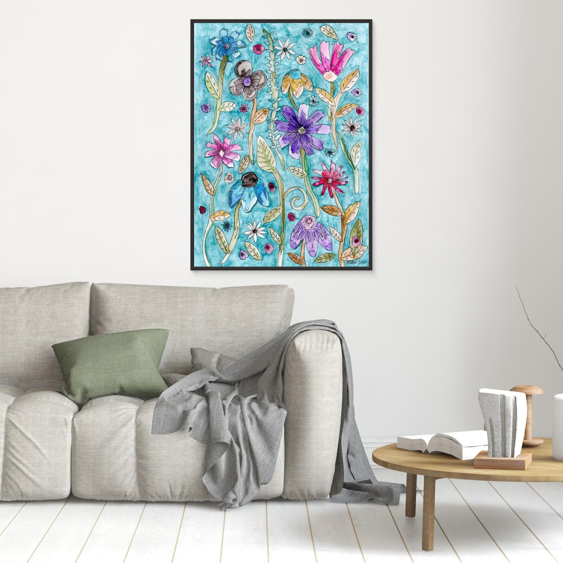Oasis of Calm - Framed Canvas Giclée Print