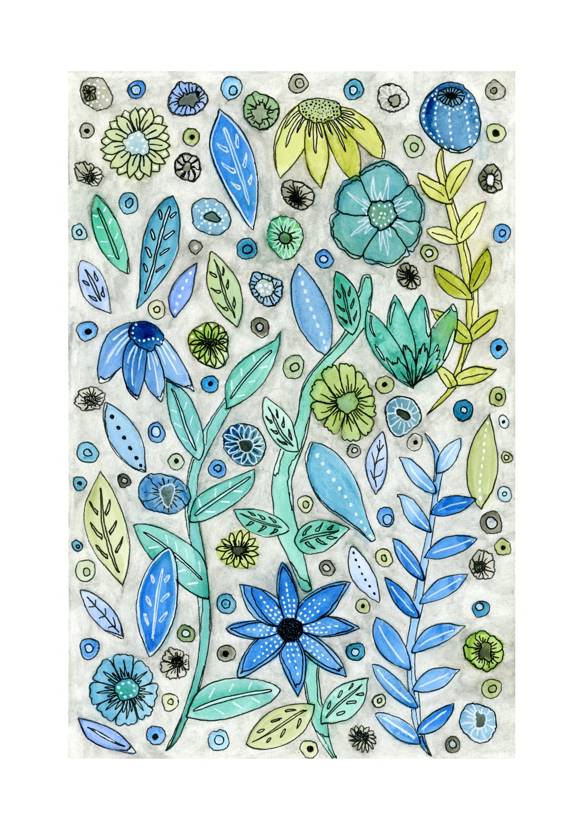 Botanical Breeze A4 Giclée Print