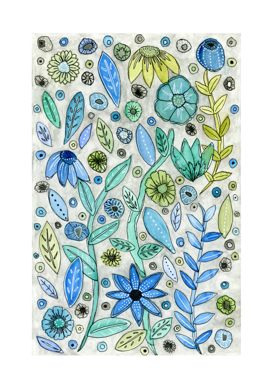 Botanical Breeze A4 Giclée Print