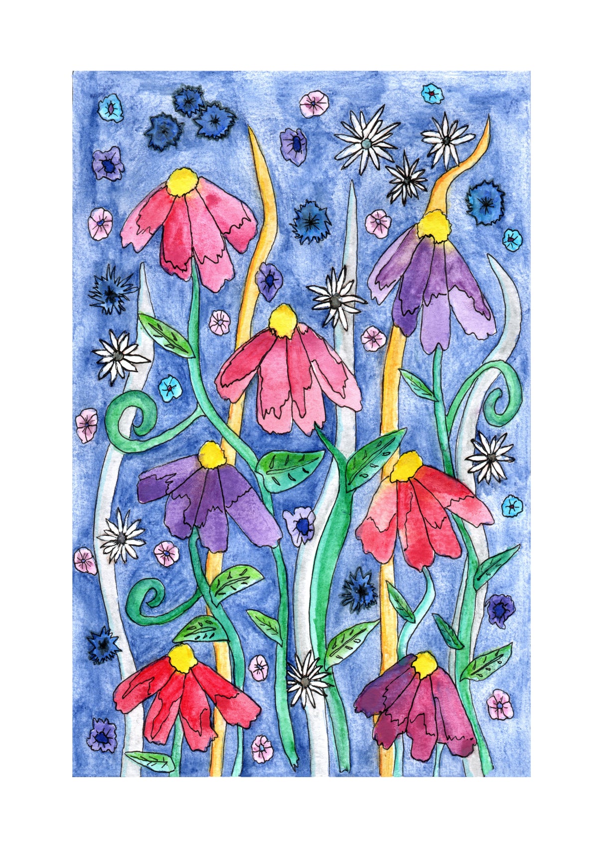 Cottage Garden A4 Giclée Print