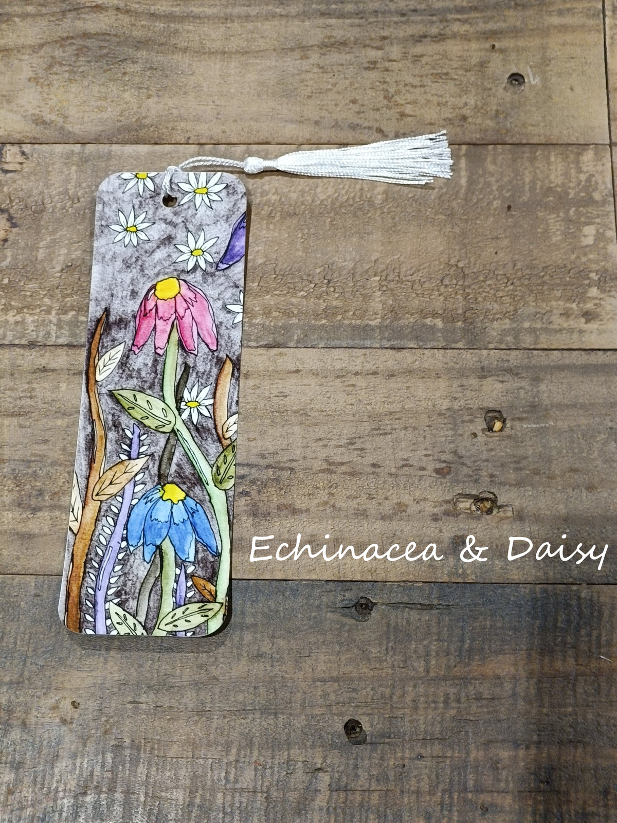 Bookmark - Echinacea & Daisy