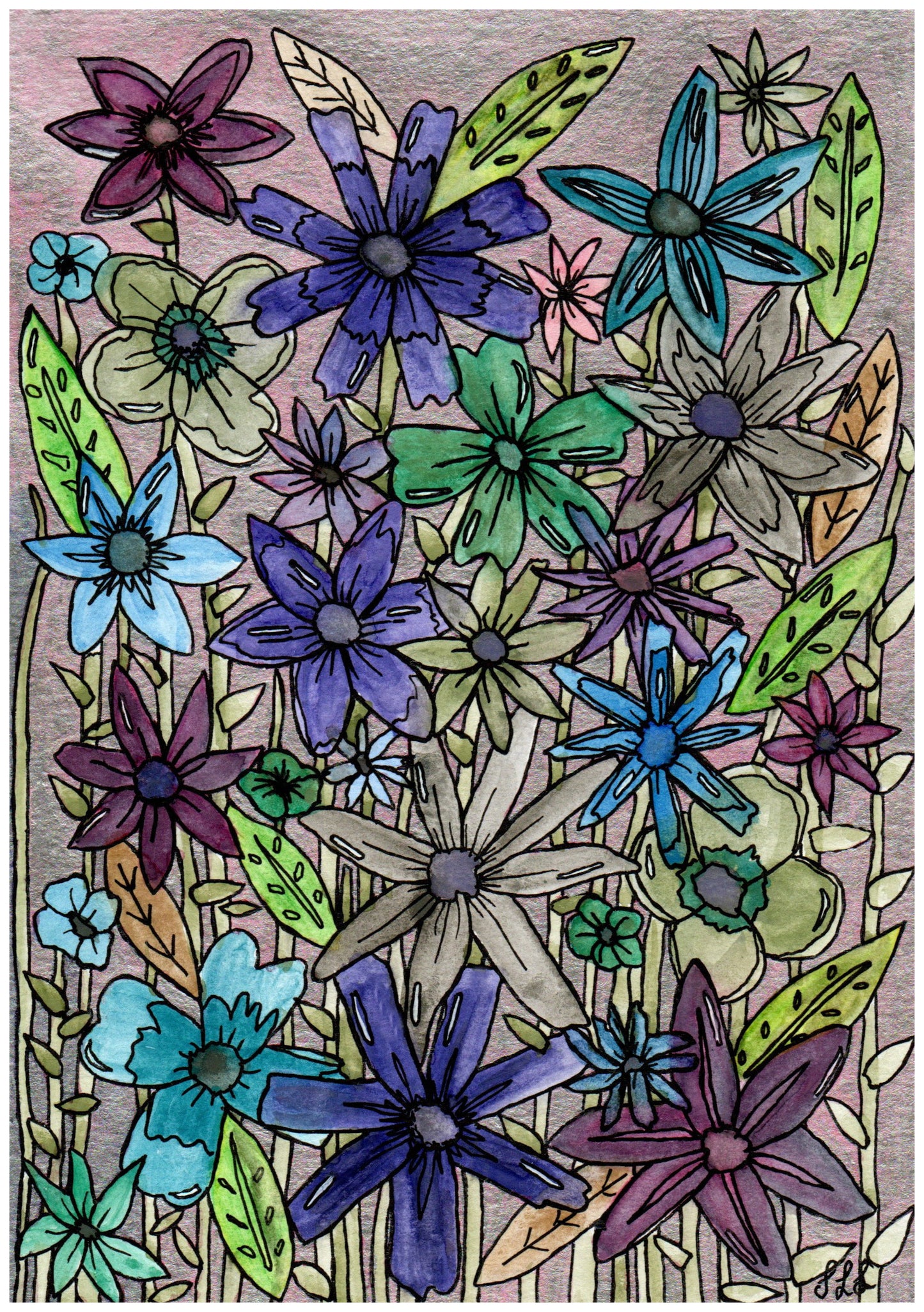 Greeting Card - Flower Bomb