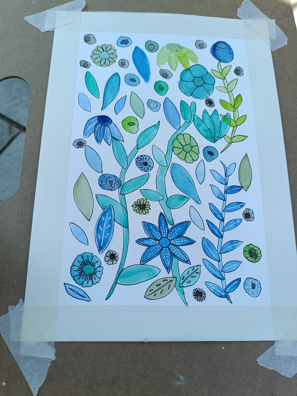 Botanical Breeze A4 Giclée Print