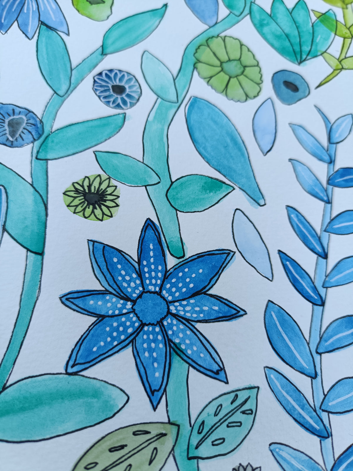 Botanical Breeze A4 Giclée Print