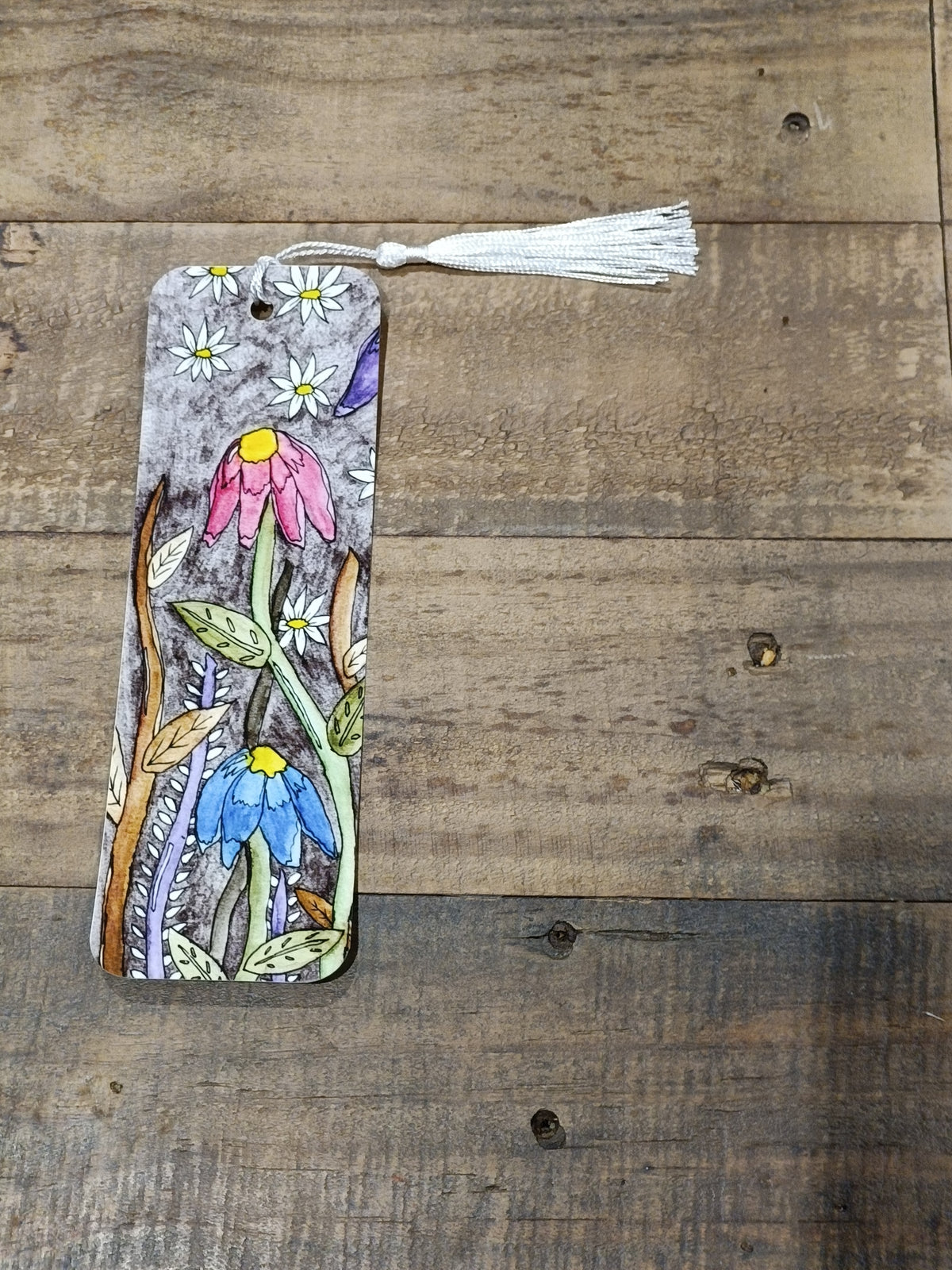 Bookmark - Echinacea & Daisy