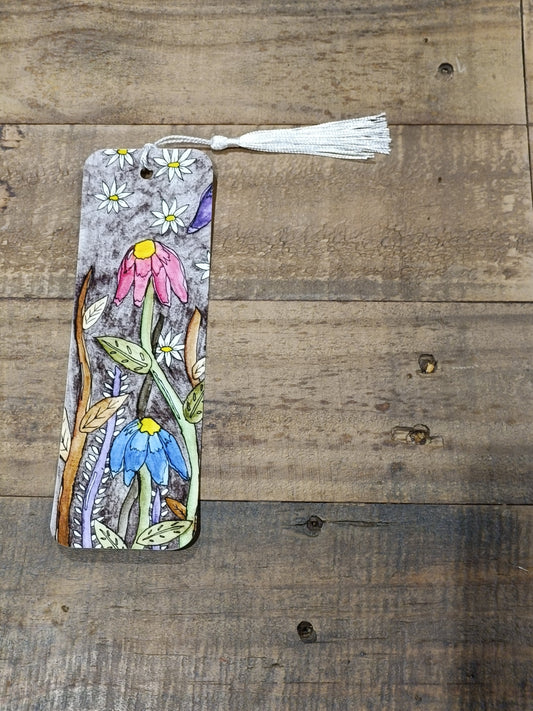 Bookmark - Echinacea & Daisy