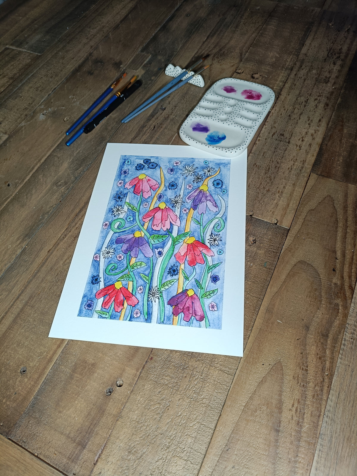 Cottage Garden A4 Giclée Print