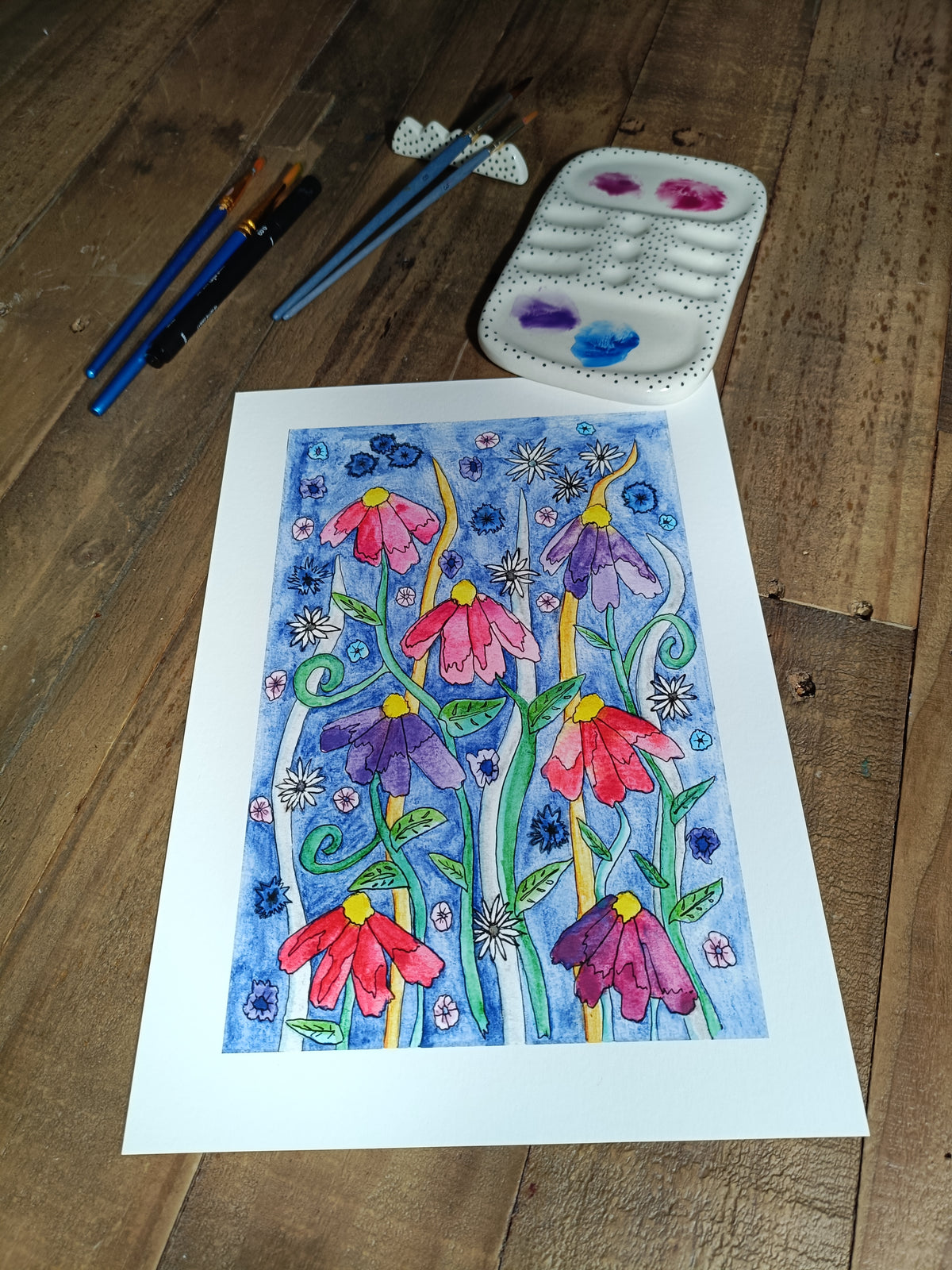 Cottage Garden A4 Giclée Print