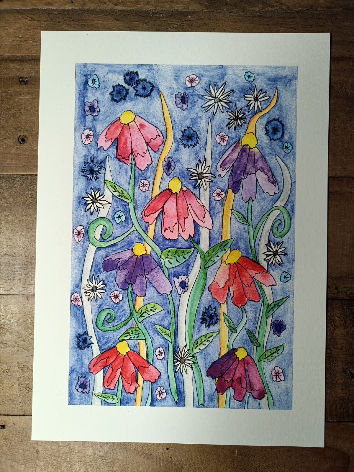 Cottage Garden A4 Giclée Print