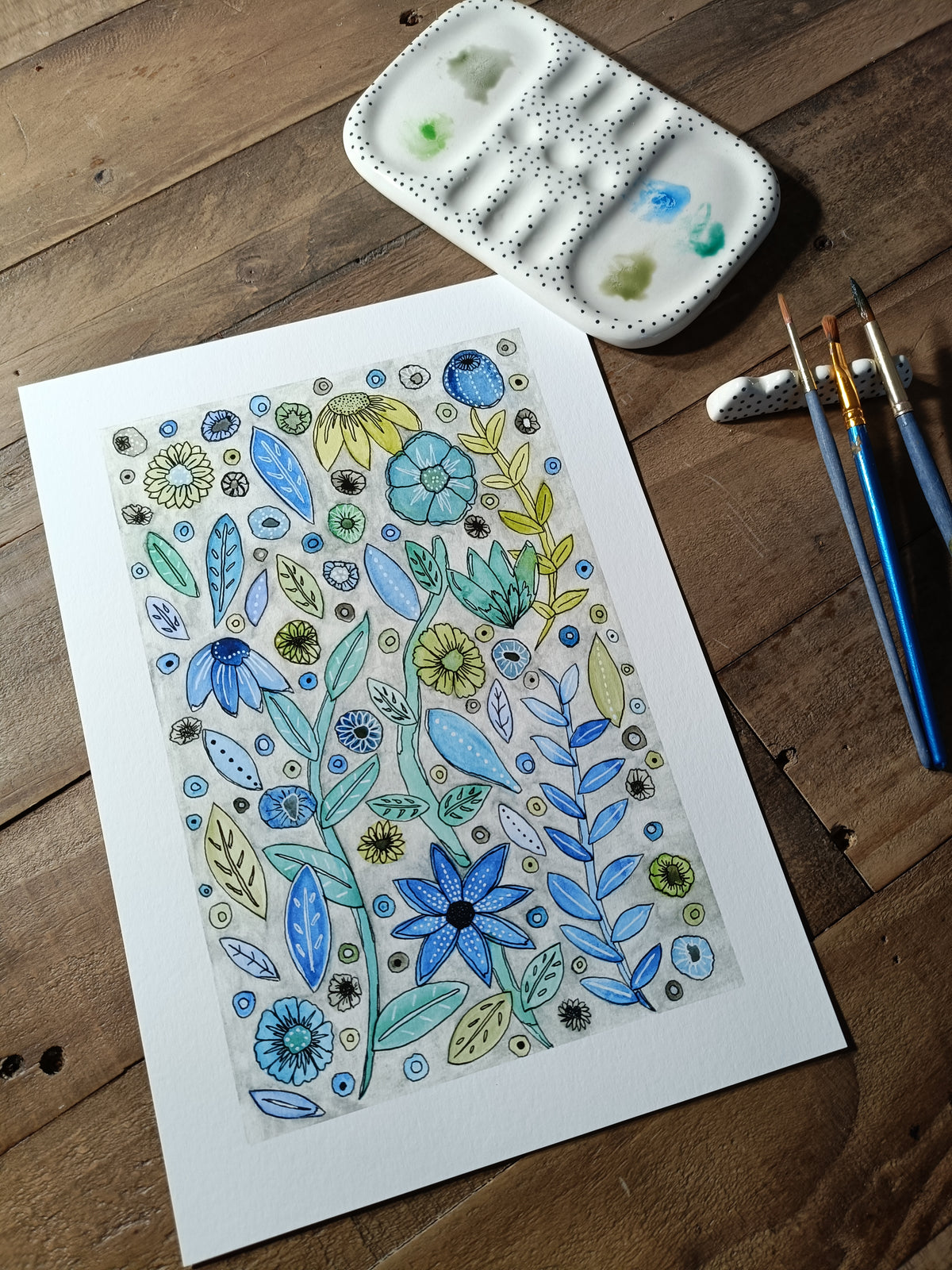 Botanical Breeze A4 Giclée Print
