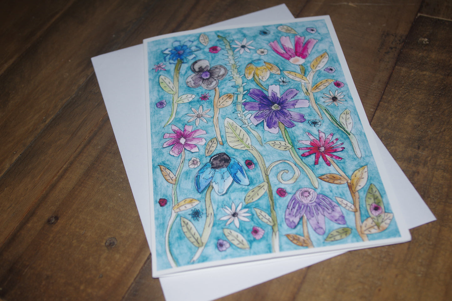 Oasis of Calm - Part of the Floral Collection. This mix of colours evokes a peaceful and serene mood, relaxing your mind and helping you feel stress free.