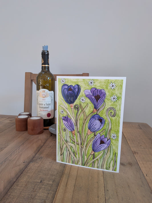 Greeting Card - Crocus