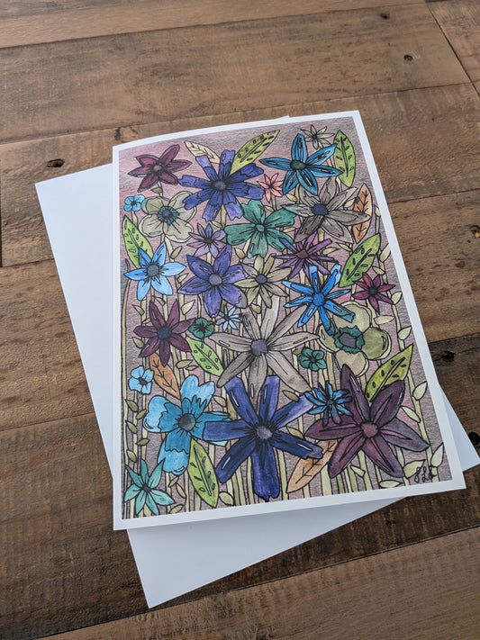 Greeting Card - Flower Bomb