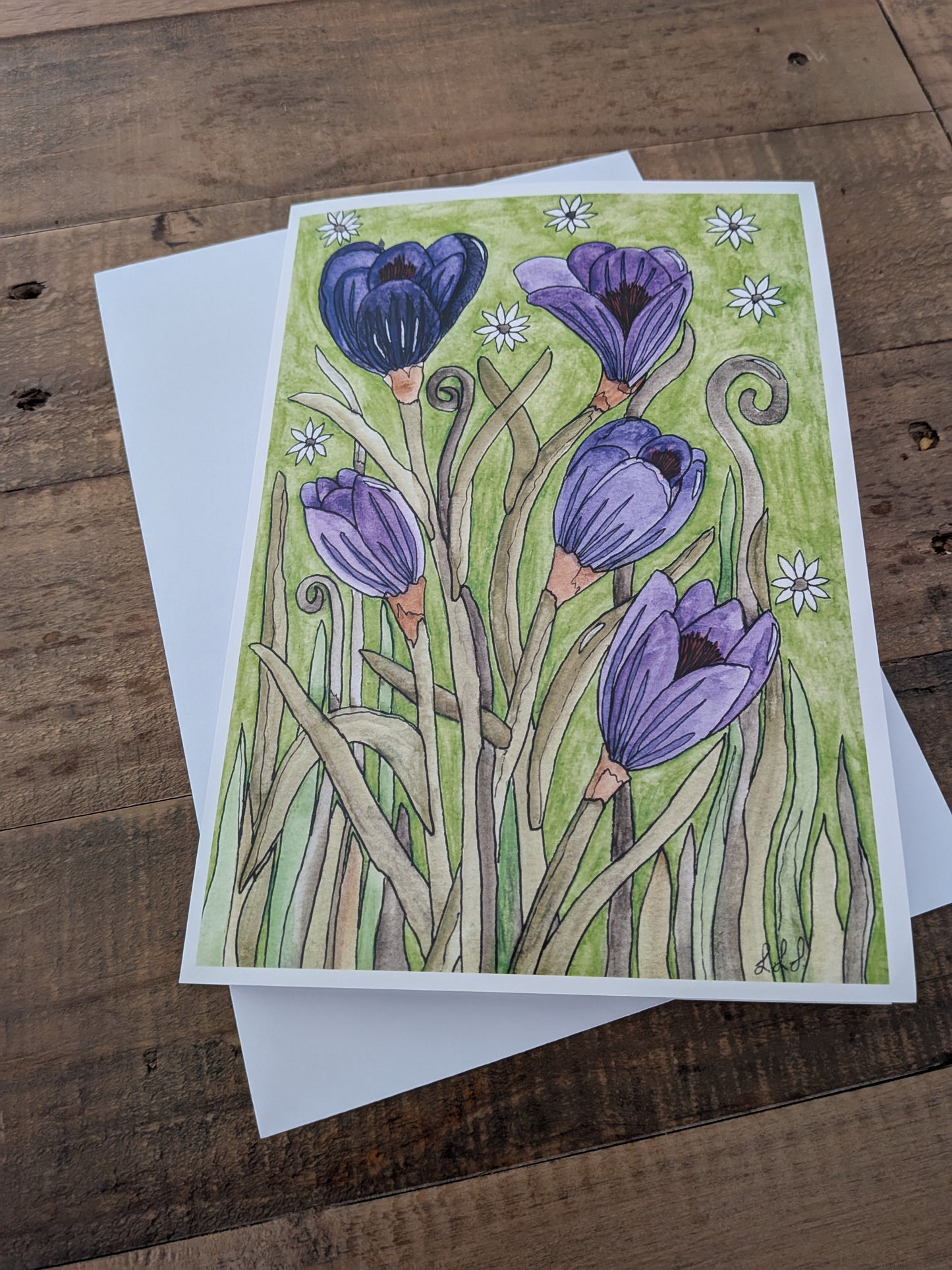 Greeting Card - Crocus