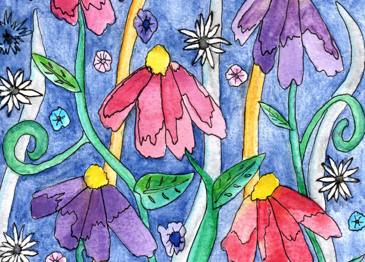 Cottage Garden A4 Giclée Print