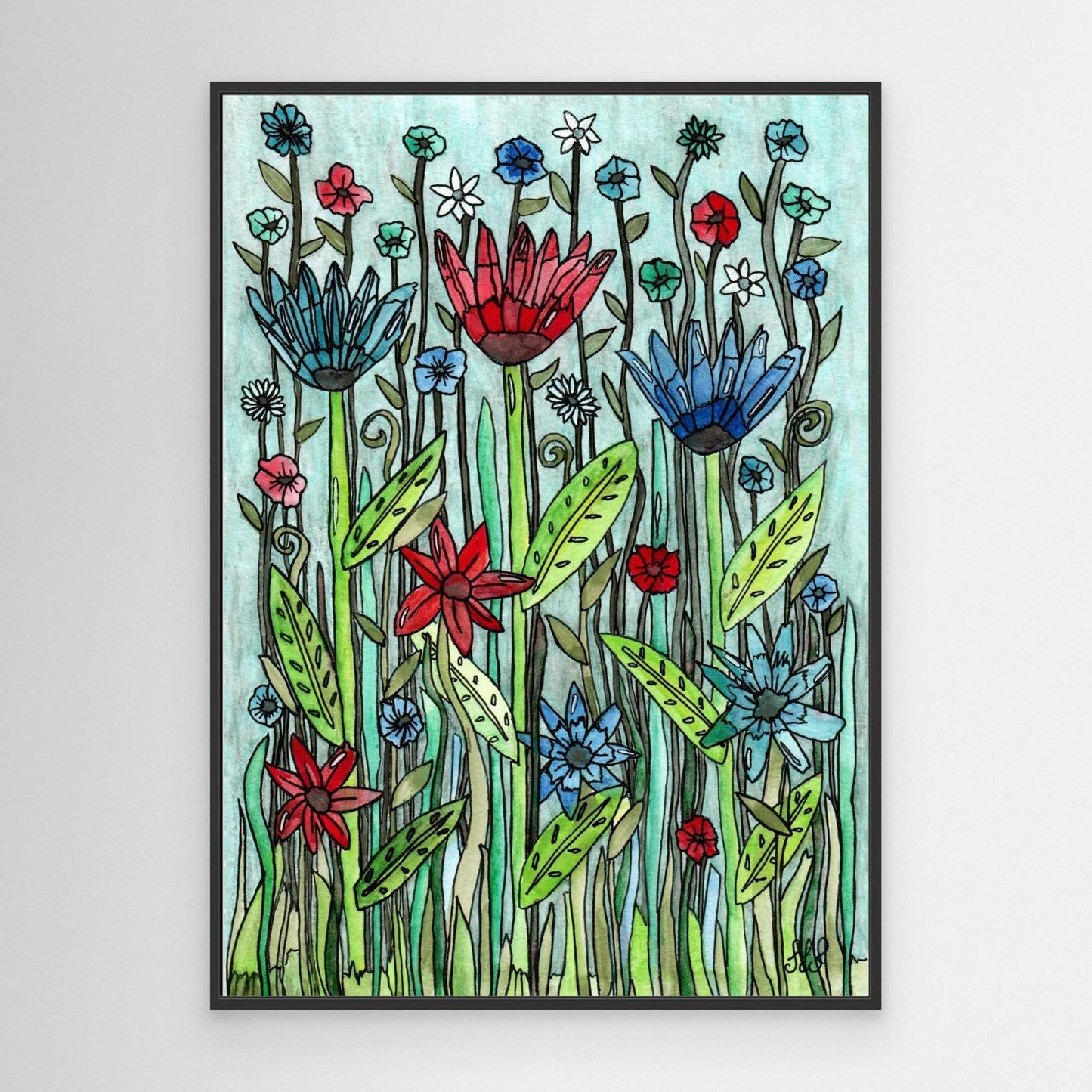 Urban Jungle - Framed Canvas Giclée Print