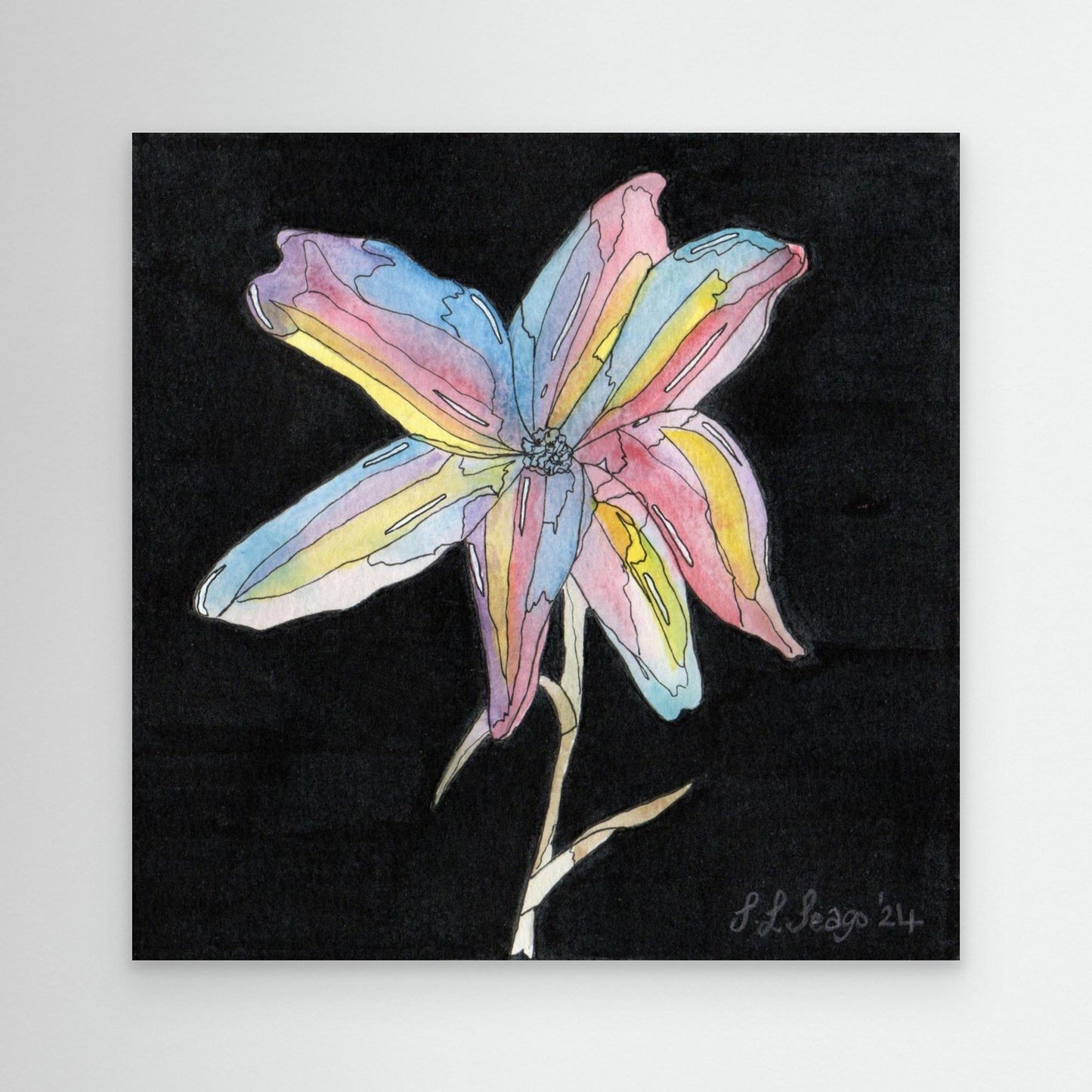 Lili - Framed Canvas Giclée Print