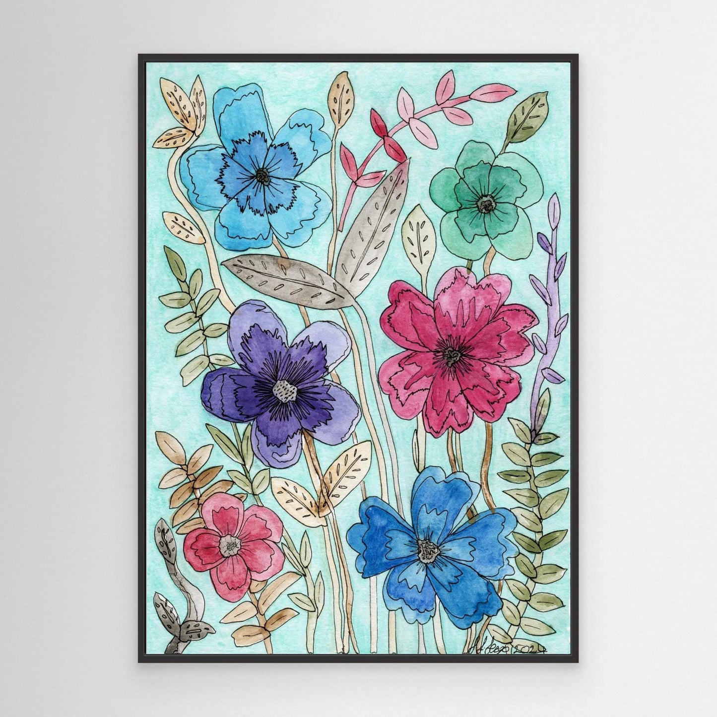 Mixup - Framed Canvas Giclée Print