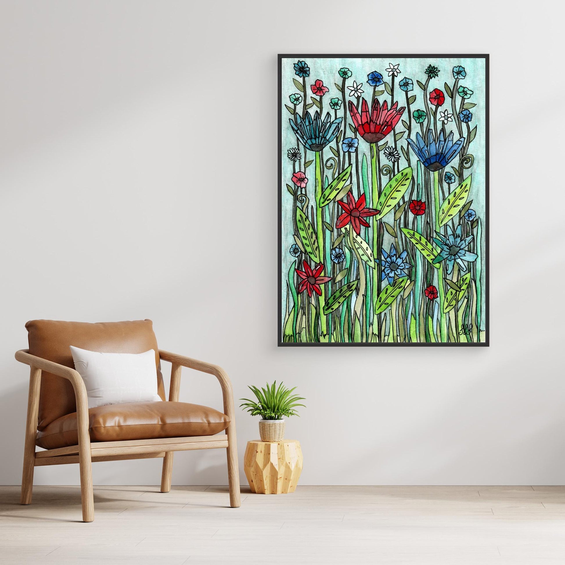 Urban Jungle - Framed Canvas Giclée Print