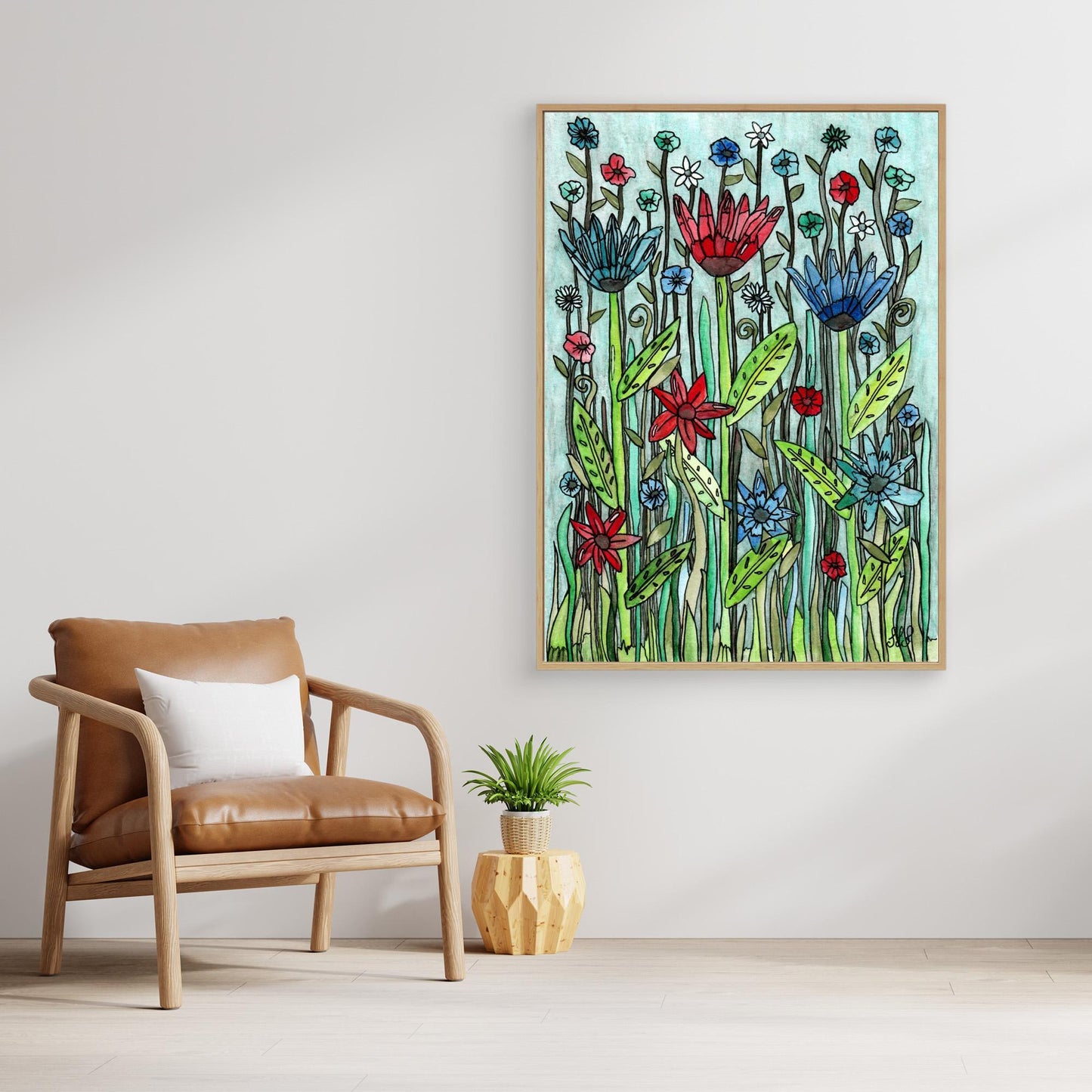 Urban Jungle - Framed Canvas Giclée Print