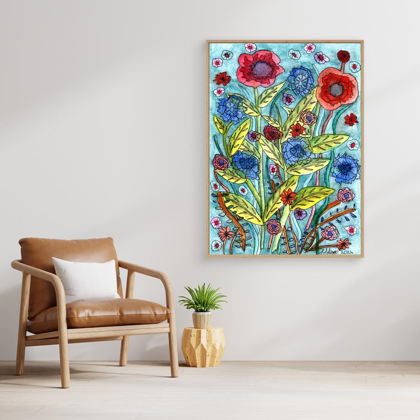 Wild - - Framed Canvas Giclée Print