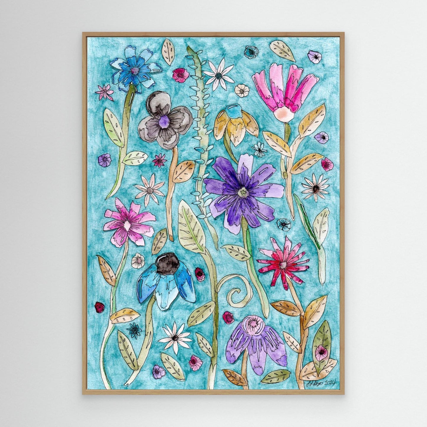 Oasis of Calm - Framed Canvas Giclée Print
