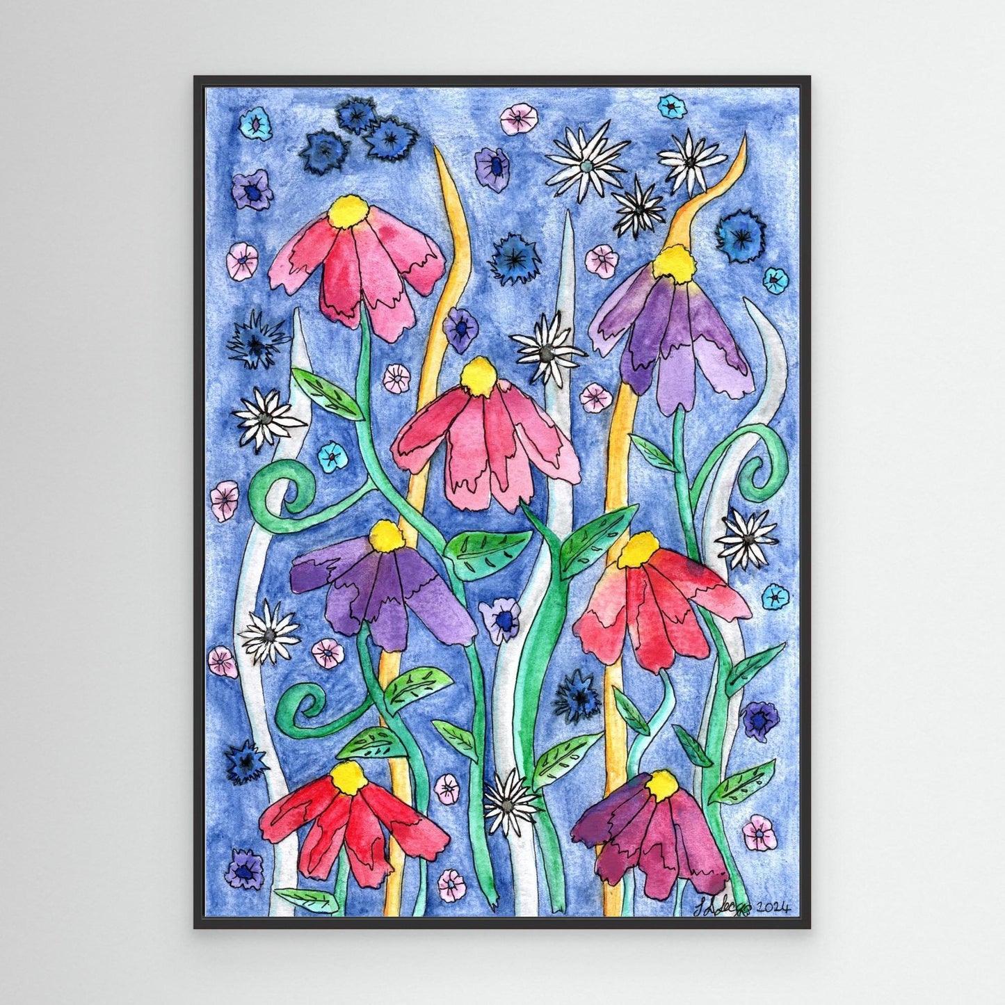 .Framed Canvas Giclée Print