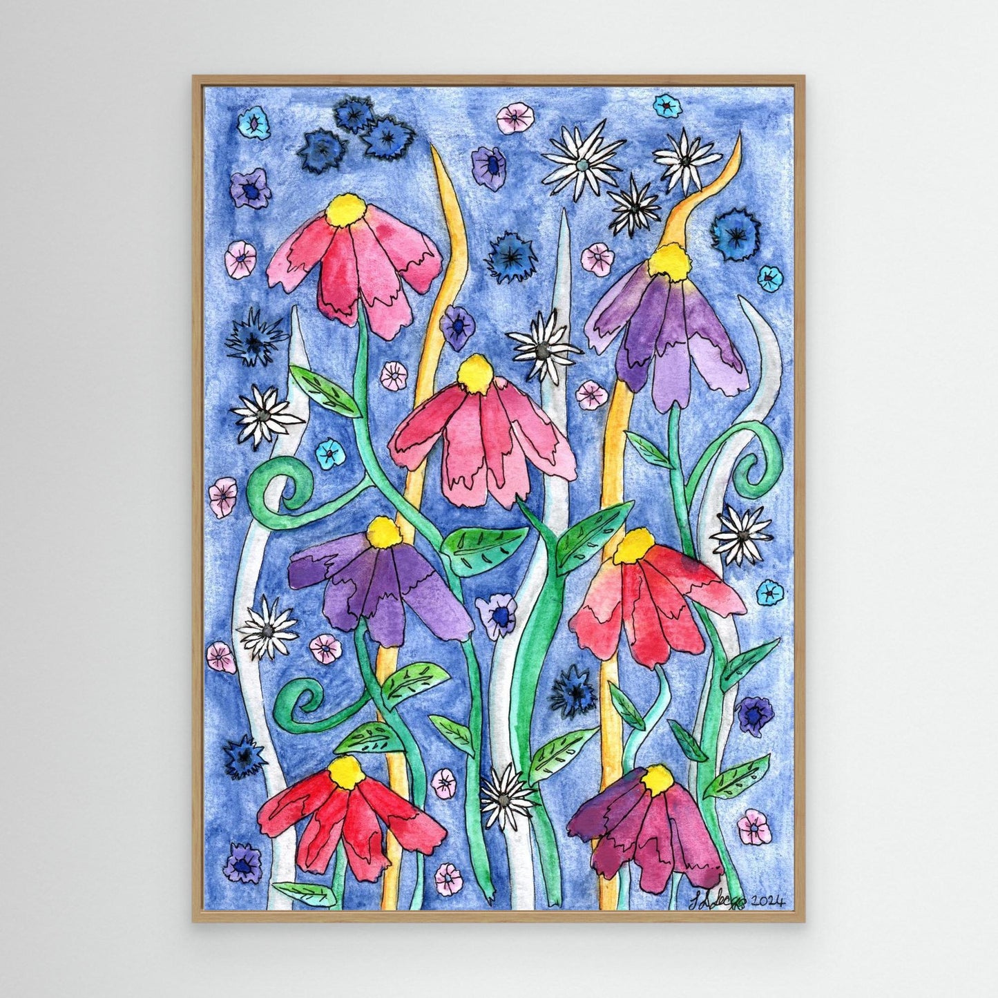 .Framed Canvas Giclée Print