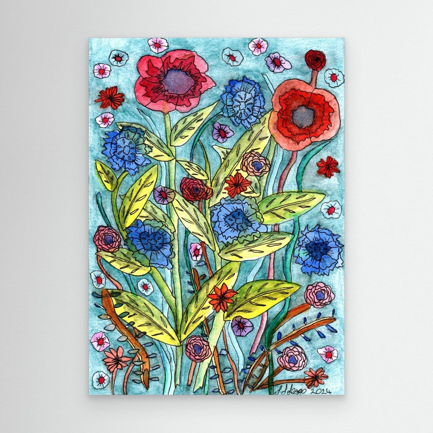 Wild - - Framed Canvas Giclée Print