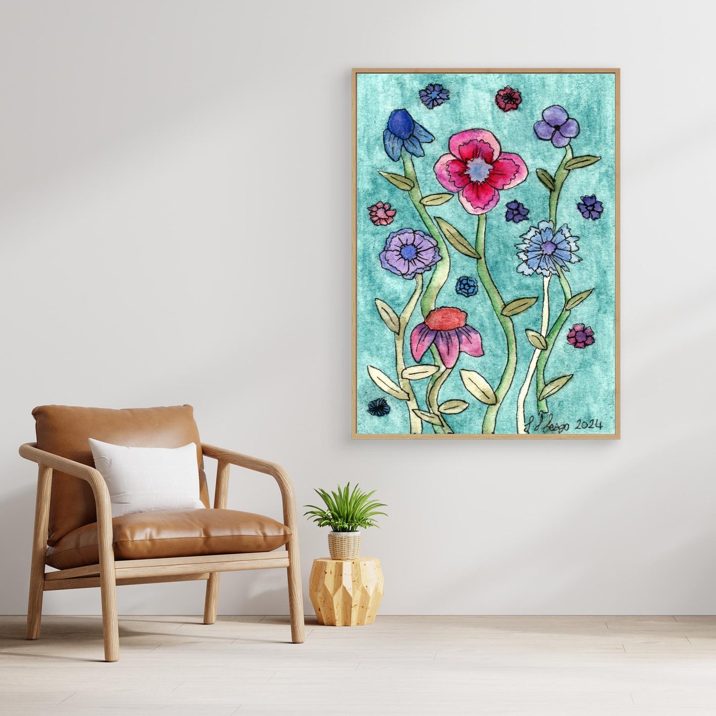 Remember - Framed Canvas Giclée Print