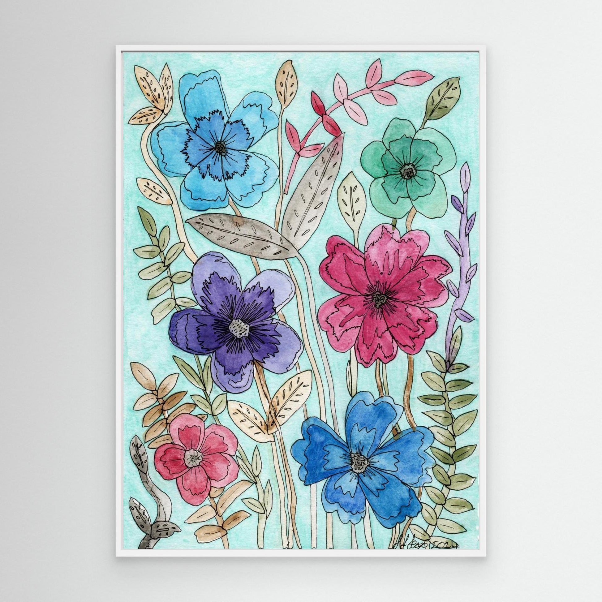 Mixup - Framed Canvas Giclée Print