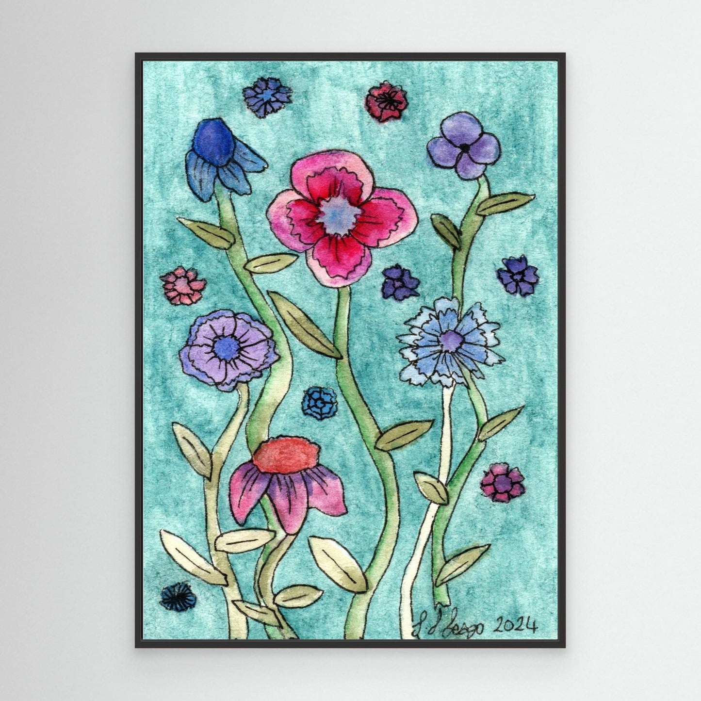 Remember - Framed Canvas Giclée Print