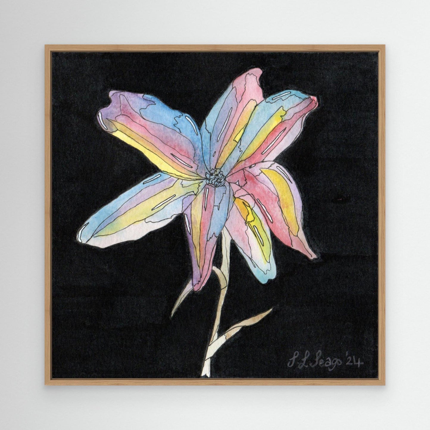 Lili - Framed Canvas Giclée Print