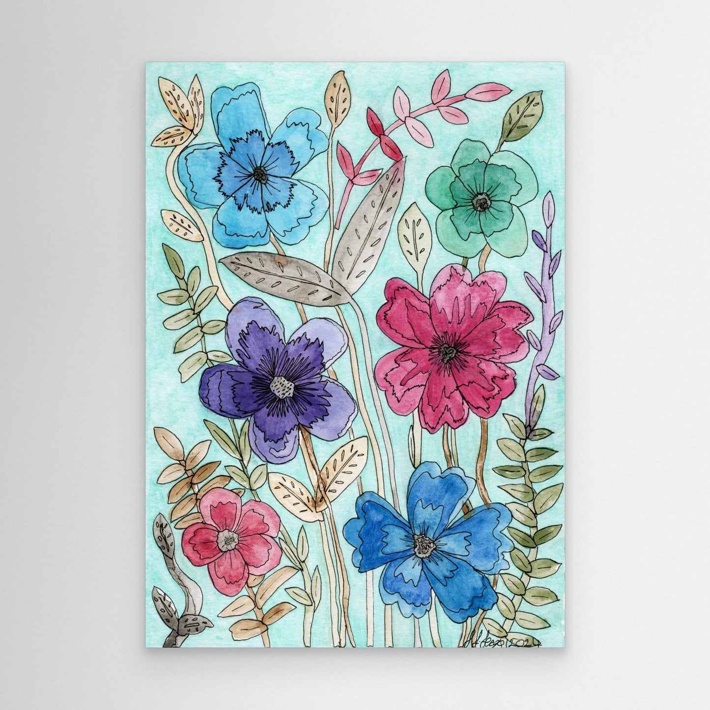 Mixup - Framed Canvas Giclée Print