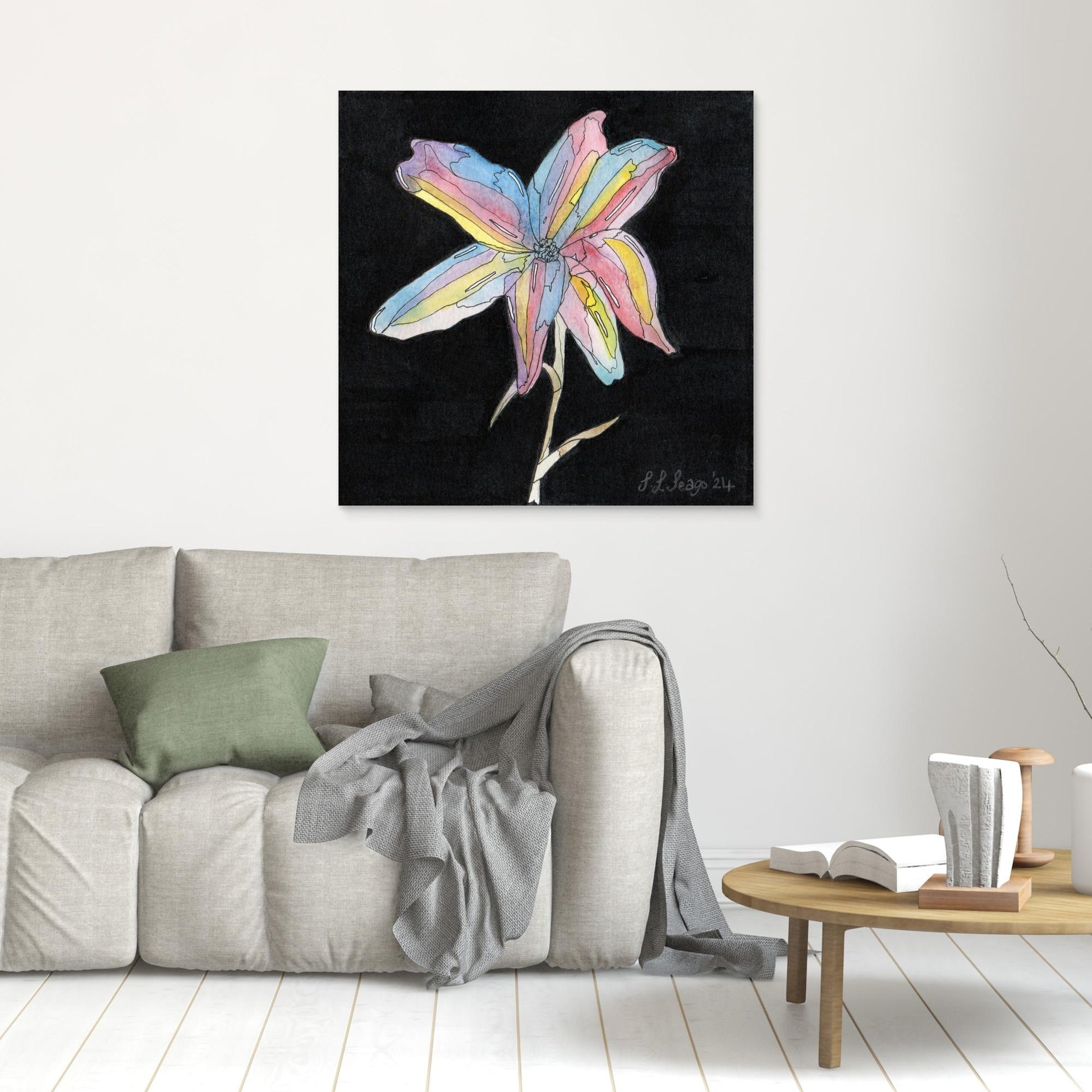 Lili - Framed Canvas Giclée Print